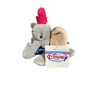 NWT Vintage 1990s‎ Disney Store Dumbo Mini Bean Bag Plush